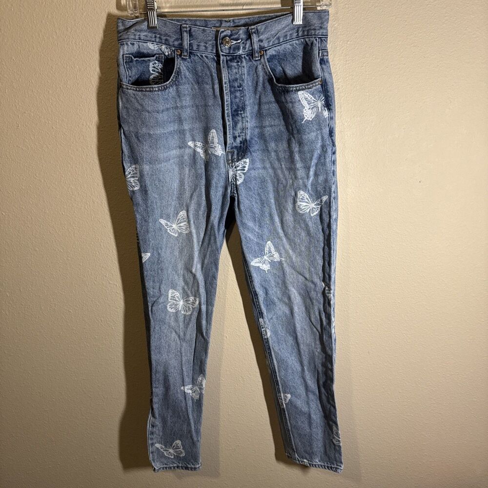 Pacsun Women’s Skinny Jeans Blue Butterfly